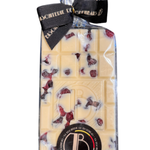 Tablette de chocolat blanc/ cranberries